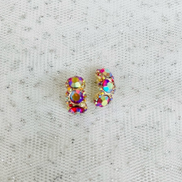 Iridescent Crystal Earring - Picture 2 of 2